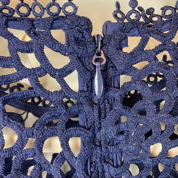 La Mason Talulah Roseate Teal Mini Lace Cocktail Evening Going Out Dress Small - Picture 10 of 12